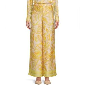 Antonio Melani
Persephone Paisley Flat Front Coordinating Satin Wide Leg Pants